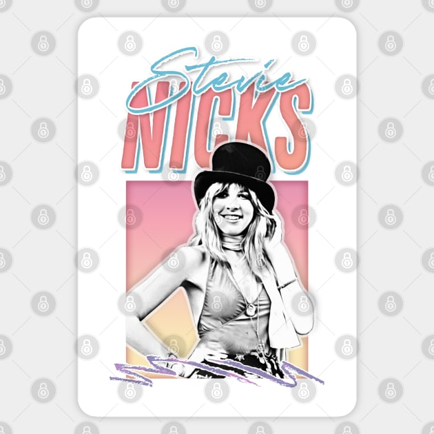 Stevie Nicks Retro Aesthetic Style Fan Design Sticker by DankFutura